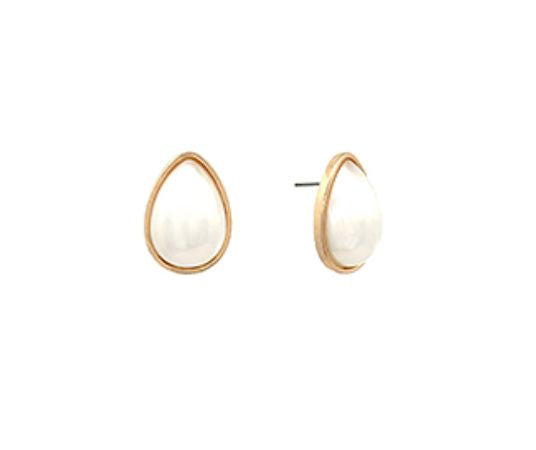 Teardrop Pearl Earrings Womens Earrings Golden Stella 