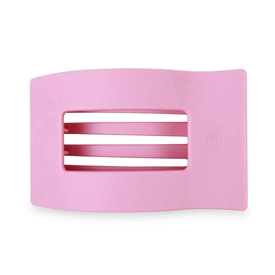 Teleties Flat Rectangle Hair Clips - Large Womens Hair Accessory Teleties Merry Pinkmas 