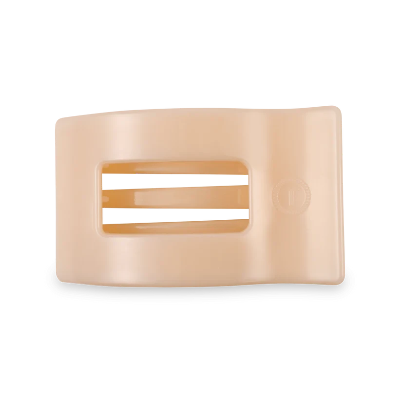 Teleties Flat Rectangle Hair Clips - Medium Womens Hair Accessory Teleties Almond Beige 
