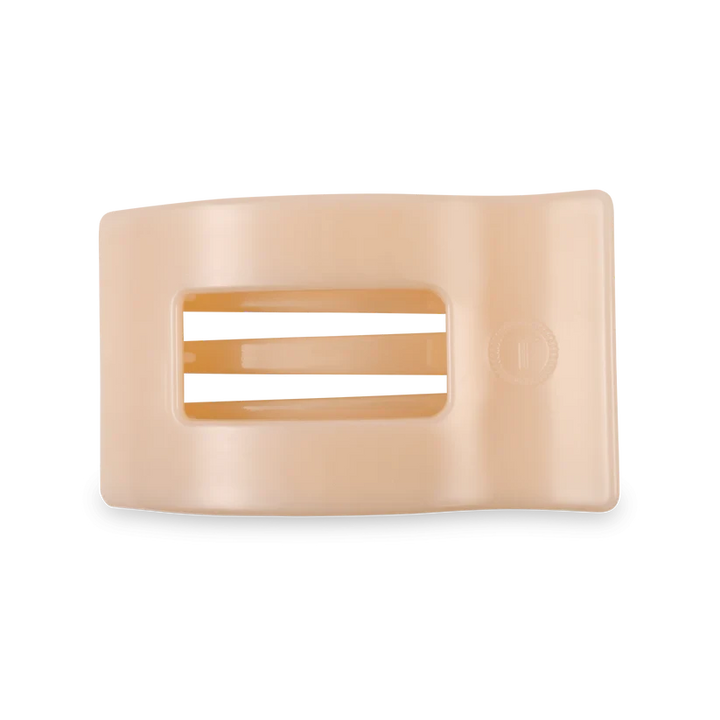 Teleties Flat Rectangle Hair Clips - Medium Womens Hair Accessory Teleties Almond Beige 