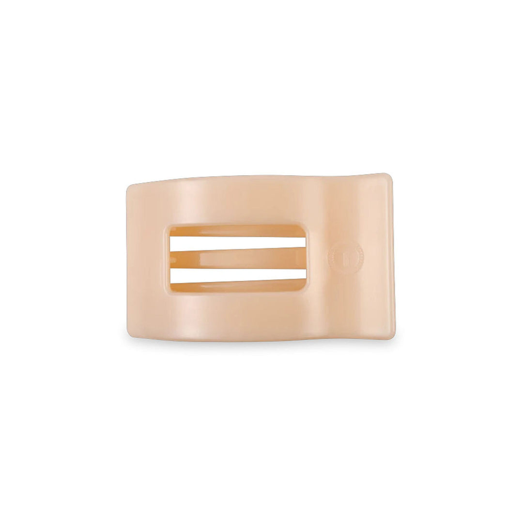 Teleties Flat Rectangle Hair Clips - Small Womens Hair Accessory Teleties Almond Beige 