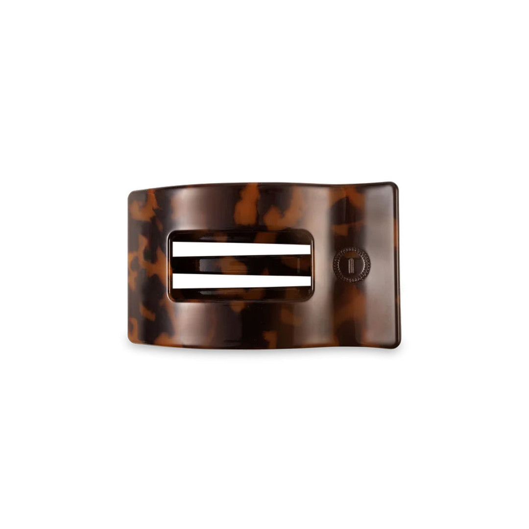 Teleties Flat Rectangle Hair Clips - Small Womens Hair Accessory Teleties Tortoise 