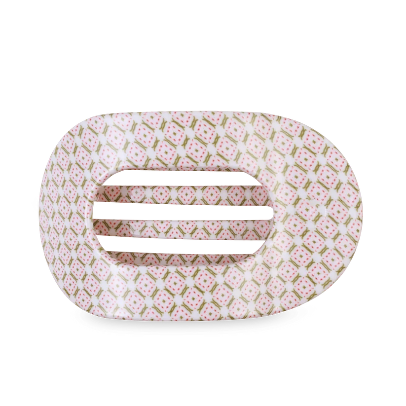 Teleties Flat Round Hair Clips - Large Womens Hair Accessory Teleties Pine and Pearl 
