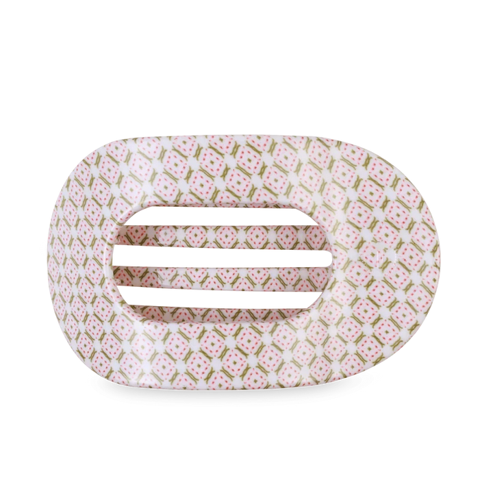 Teleties Flat Round Hair Clips - Large Womens Hair Accessory Teleties Pine and Pearl 