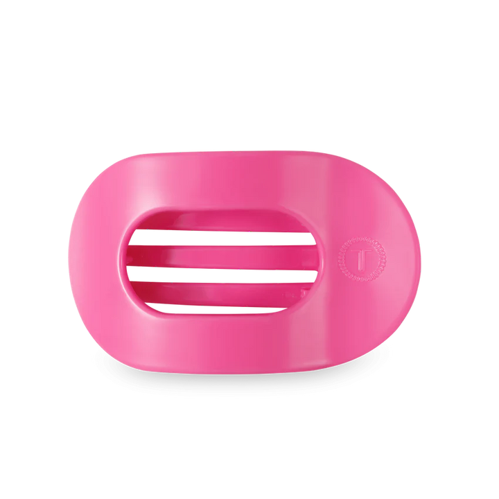 Teleties Flat Round Hair Clips - Medium Womens Hair Accessory Teleties Paradise Pink 