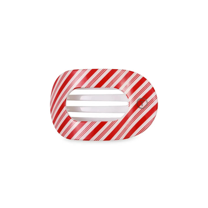 Teleties Flat Round Hair Clips - Small Womens Hair Accessory Teleties Candy Cane Crush 
