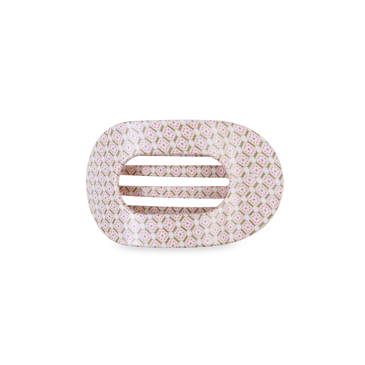 Teleties Flat Round Hair Clips - Small Womens Hair Accessory Teleties Pine and Pearl 