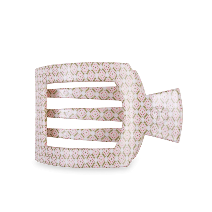 Teleties Flat Square Hair Clips - Large Womens Hair Accessory Teleties Pine and Pearl 