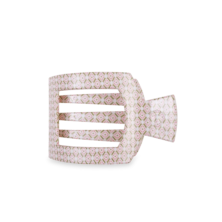 Teleties Flat Square Hair Clips - Medium Womens Hair Accessory Teleties Pine and Pearl 
