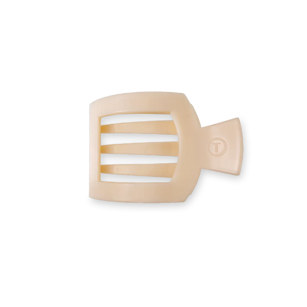 Teleties Flat Square Hair Clips - Small Womens Hair Accessory Teleties Almond Beige 