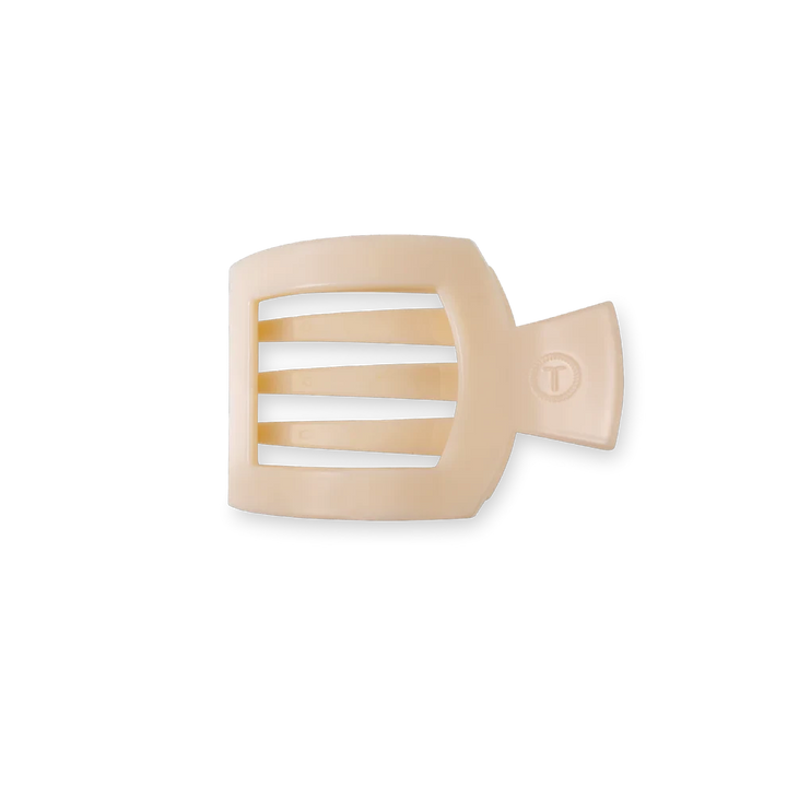 Teleties Flat Square Hair Clips - Small Womens Hair Accessory Teleties Almond Beige 