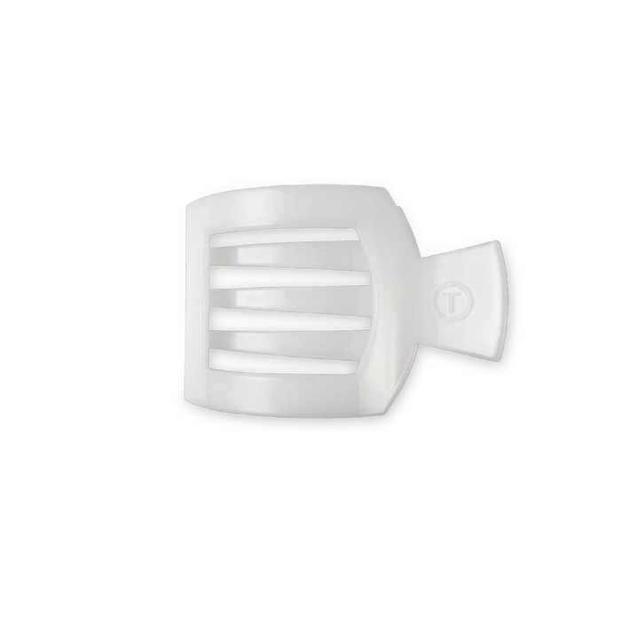Teleties Flat Square Hair Clips - Small Womens Hair Accessory Teleties Coconut White 