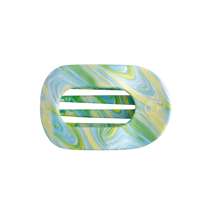 Teleties Summer Flat Round Hair Clips - Medium Womens Hair Accessory Teleties By the Sea Shore 