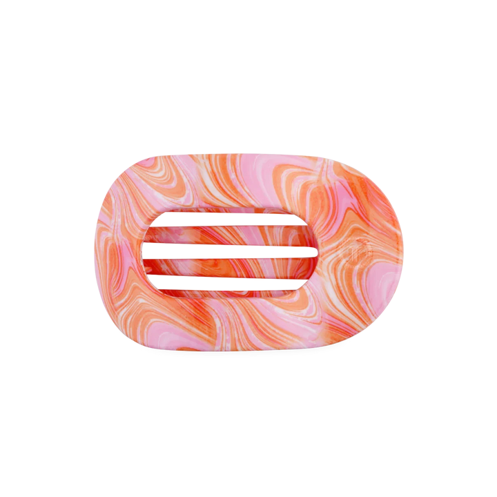 Teleties Summer Flat Round Hair Clips - Medium Womens Hair Accessory Teleties Just Keep Swimming 