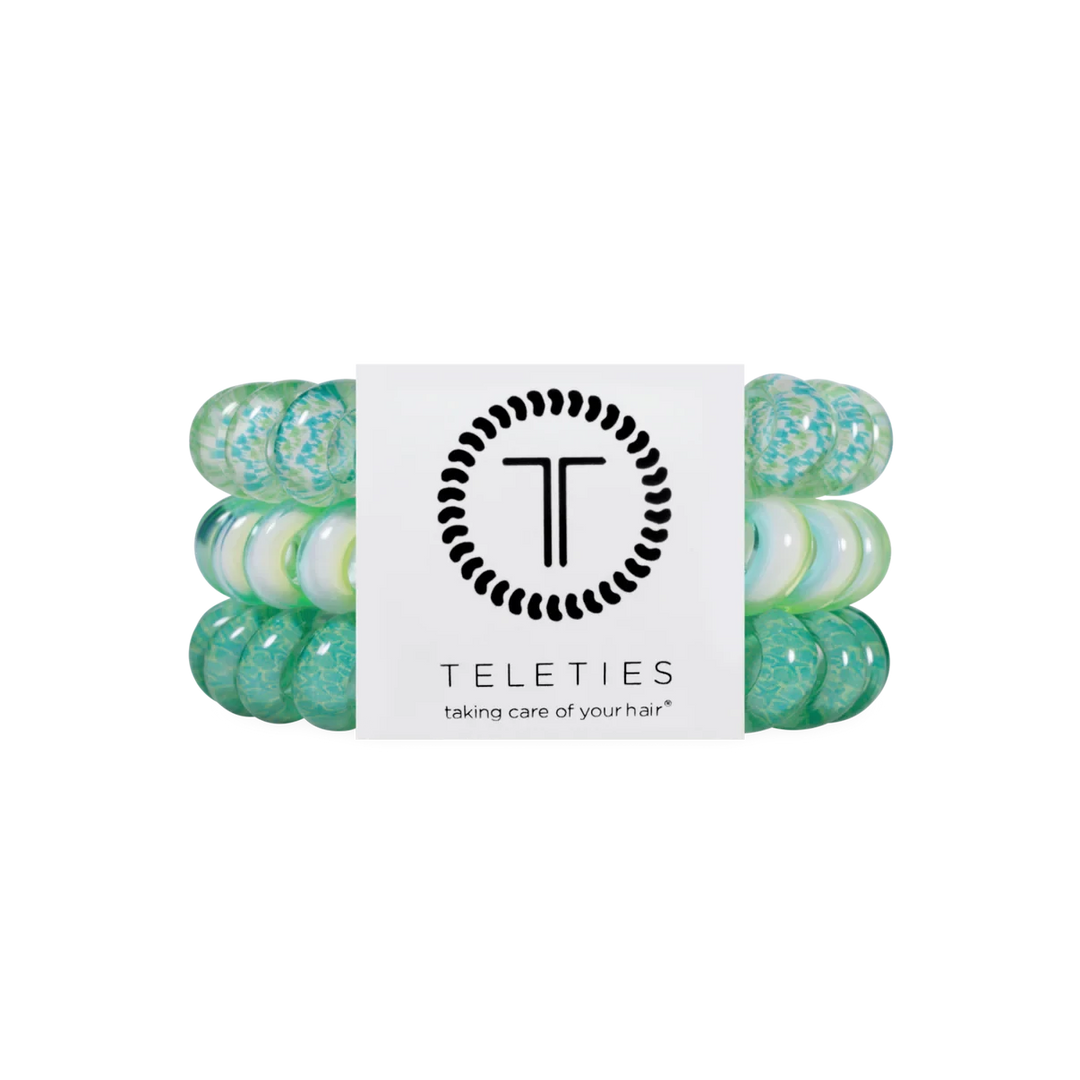Teleties Summer Hair Ties - Large Womens Hair Accessory Teleties By the Sea Shore 