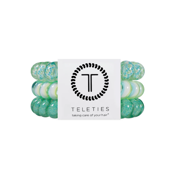 Teleties Summer Hair Ties - Large Womens Hair Accessory Teleties By the Sea Shore 