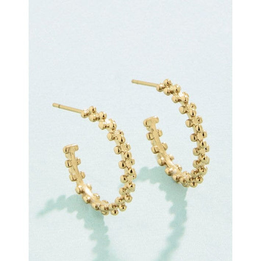 Telfair Hoop Earrings Gold Womens Earrings Spartina 