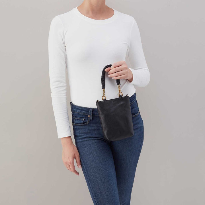 Tennessee Mini Bag - Pebbled Black Crossbody Bag Hobo 