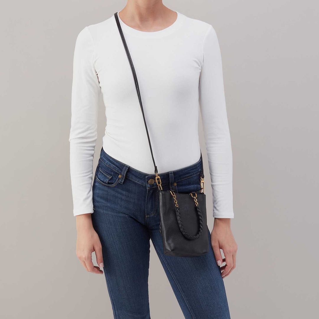 Tennessee Mini Bag - Pebbled Black Crossbody Bag Hobo 