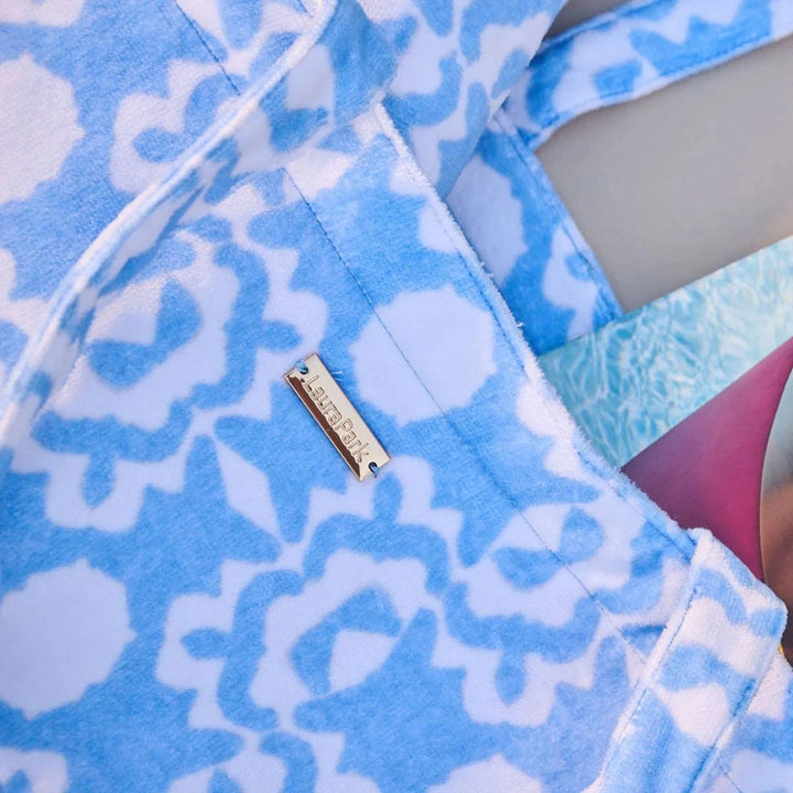 Terry Beach Tote - Aspen Chambray Beach Bag Laura Park Design 