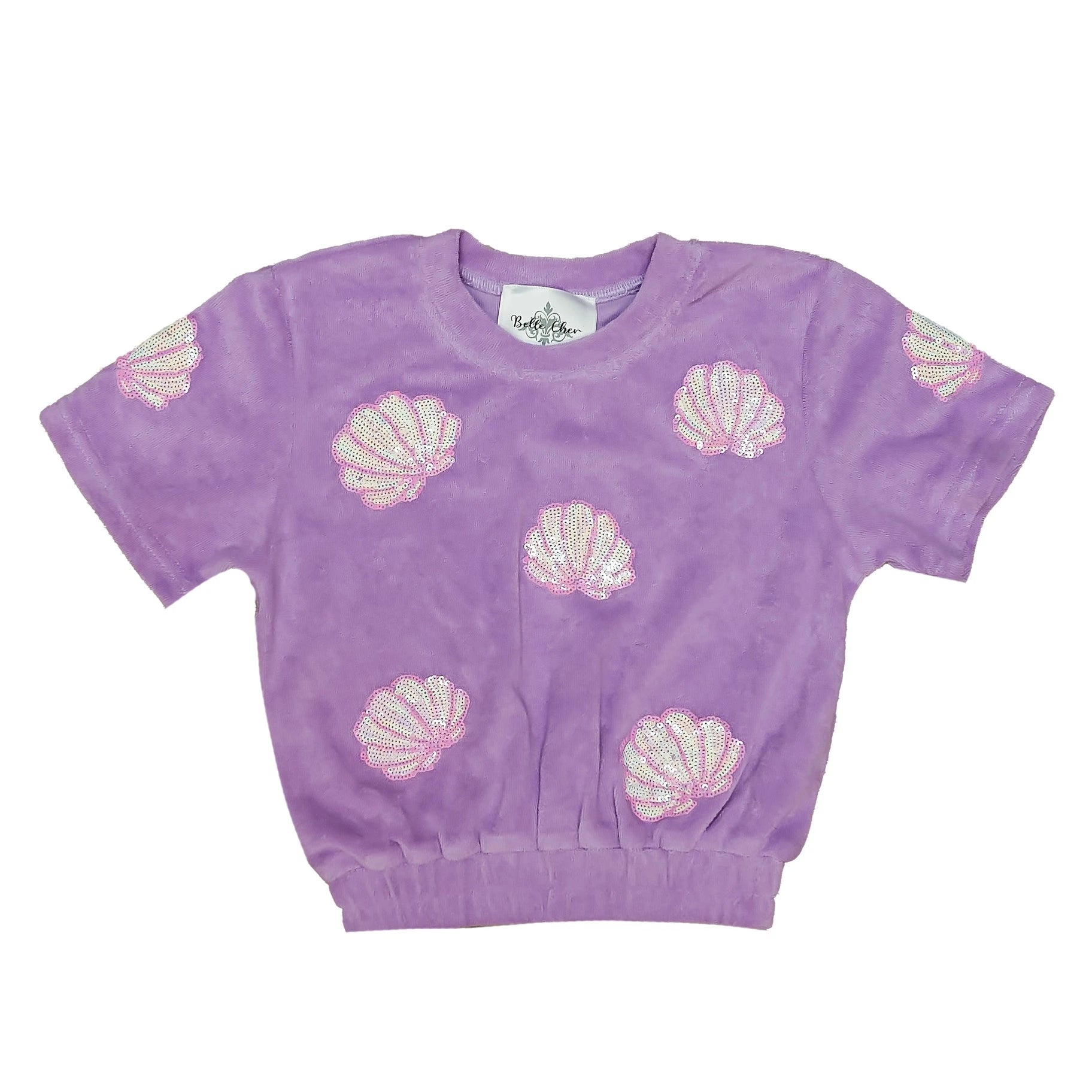 Terry Cloth Seashell Top - Lavendar – The Horseshoe Crab