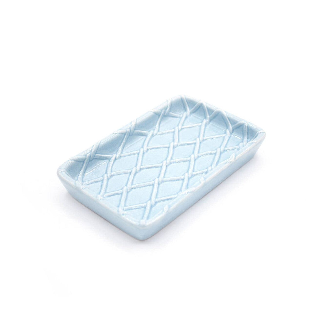 Textured Soap Dish - Blue Soap Dish 8 Oak Lane 