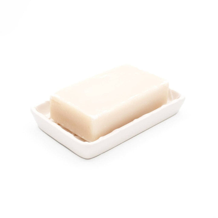 Textured Soap Dish - White Soap Dish 8 Oak Lane 