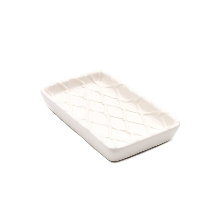 Textured Soap Dish - White Soap Dish 8 Oak Lane 
