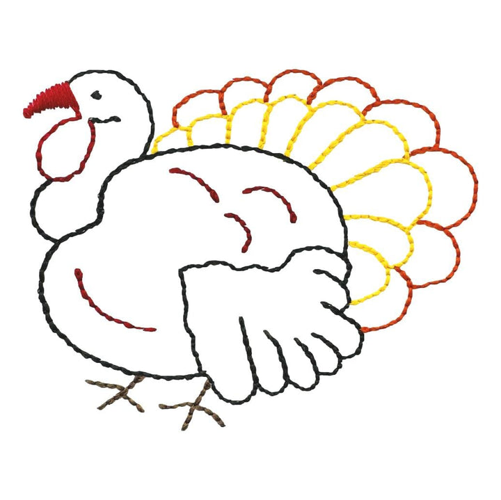 Thanksgiving Embroidery Options Holiday Embroidery The Horseshoe Crab Turkey Vintage 