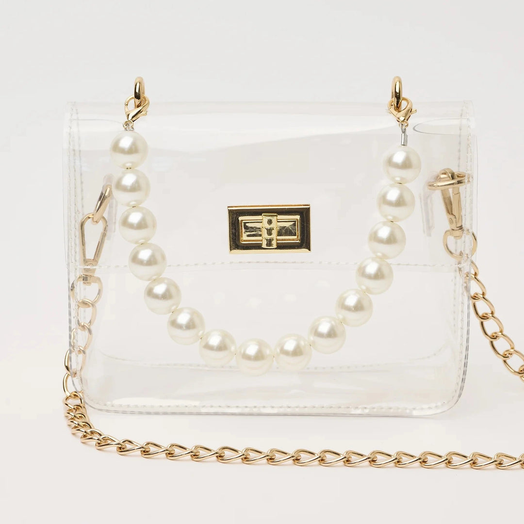 The Audrey - Pearl Purse Clearly Handbags 