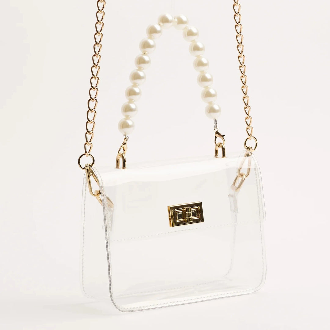 The Audrey - Pearl Purse Clearly Handbags 