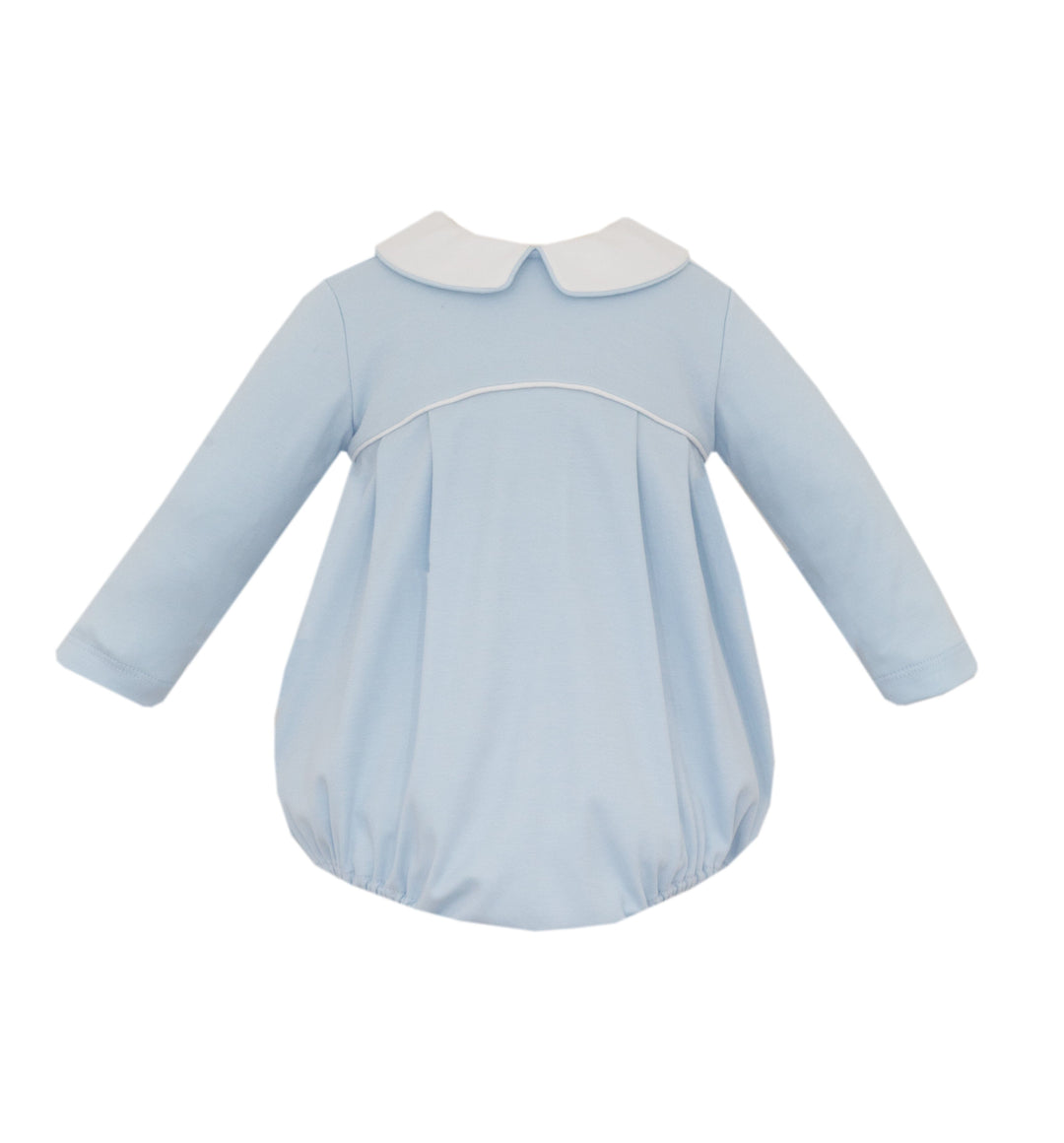 The Austin Light Blue Knit Bubble Boy Bubble Petit Bebe 