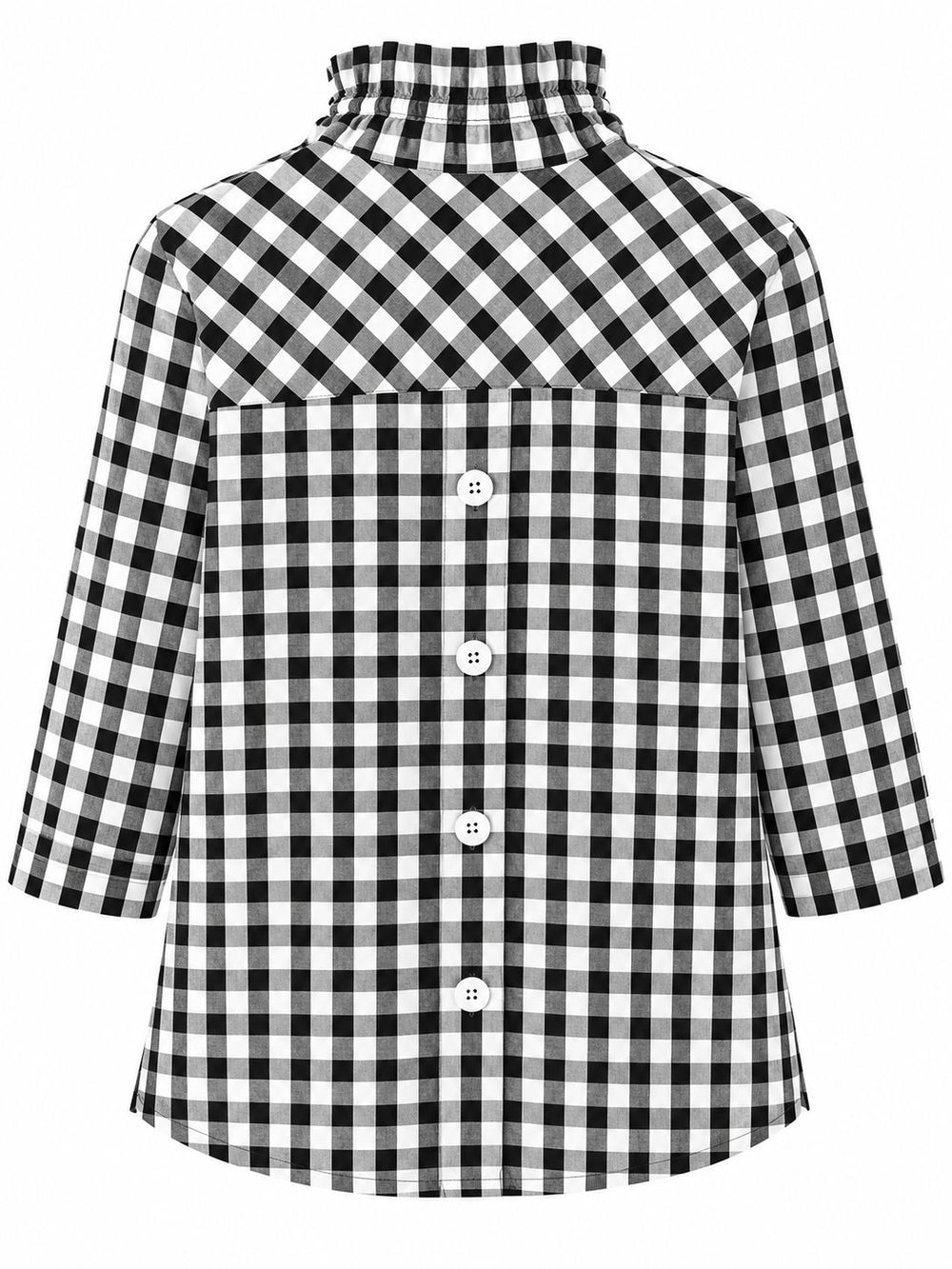 The Beach House Blouse - Black Check Womens Shirt Diane Bailey 