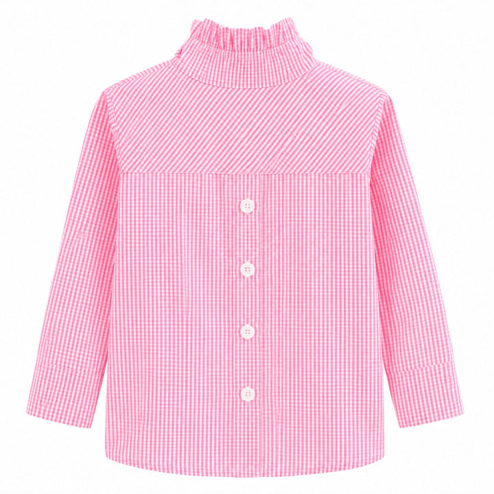 The Beach House Blouse - Pink Check Womens Shirt Diane Bailey 
