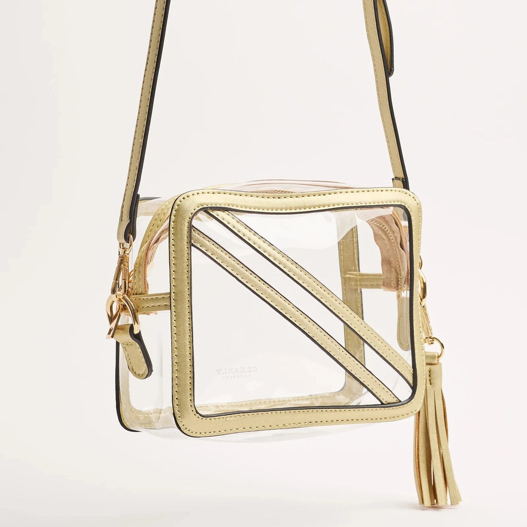 The Clear Cline - Gold Purse Clearly Handbags 