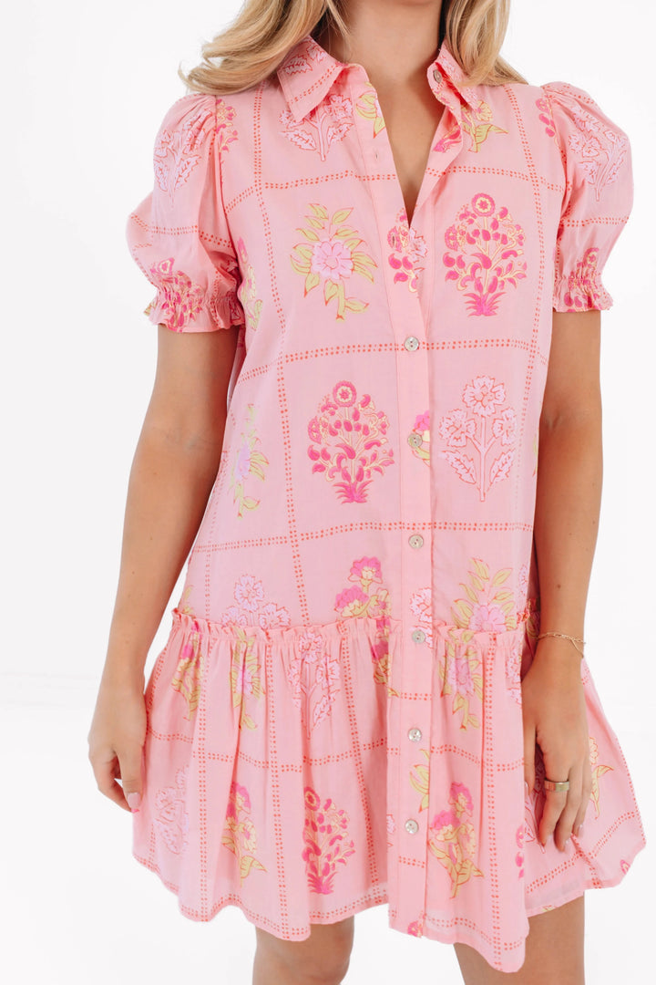 The Emery Collared Button Up Dress Womens Dress J Marie Collections 