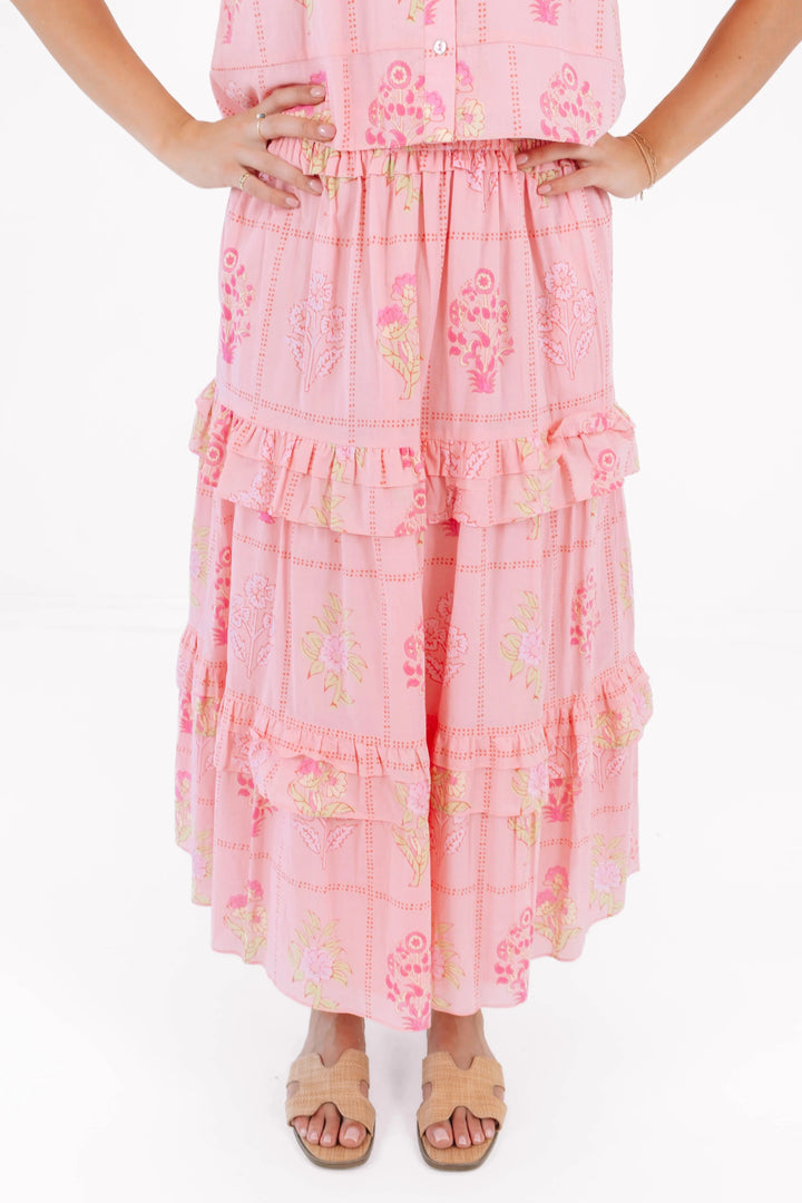The Emery Midi Skirt Womens Skirts J Marie Collections 