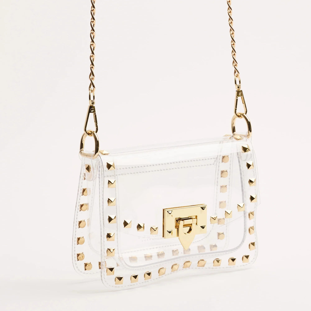 The Jackie Clear - Gold Purse Clearly Handbags 