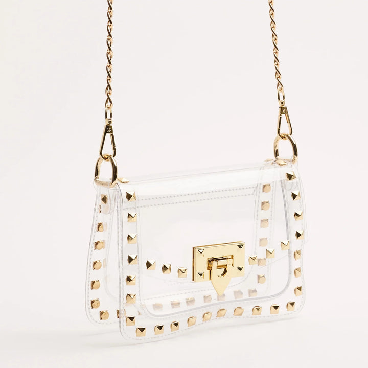 The Jackie Clear - Gold Purse Clearly Handbags 