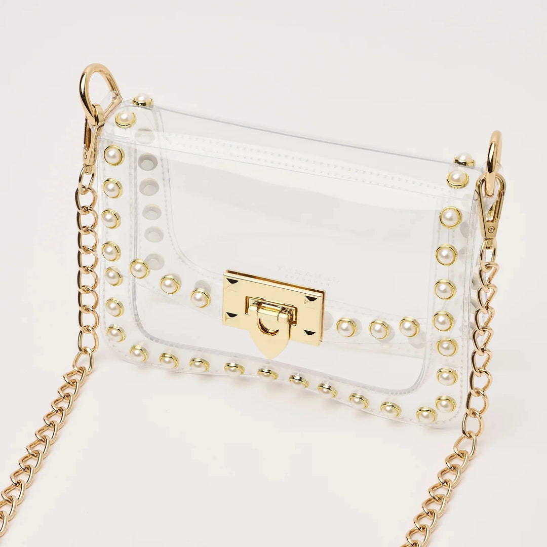 The Jackie Clear - Pearl Purse Clearly Handbags 