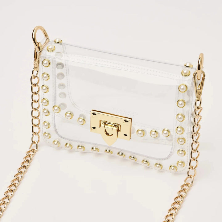 The Jackie Clear - Pearl Purse Clearly Handbags 