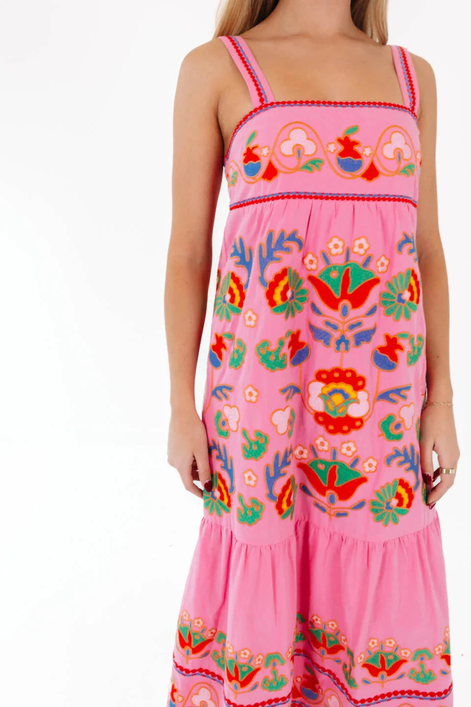 The Landon Midi Dress - Hot Pink Womens Dress J Marie Collections 