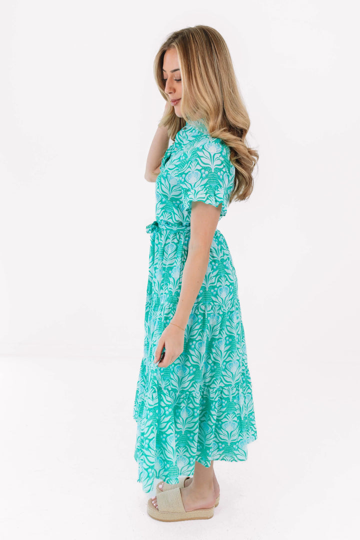 The Mayci Button Up Midi Dress Womens Dress J Marie Collections 