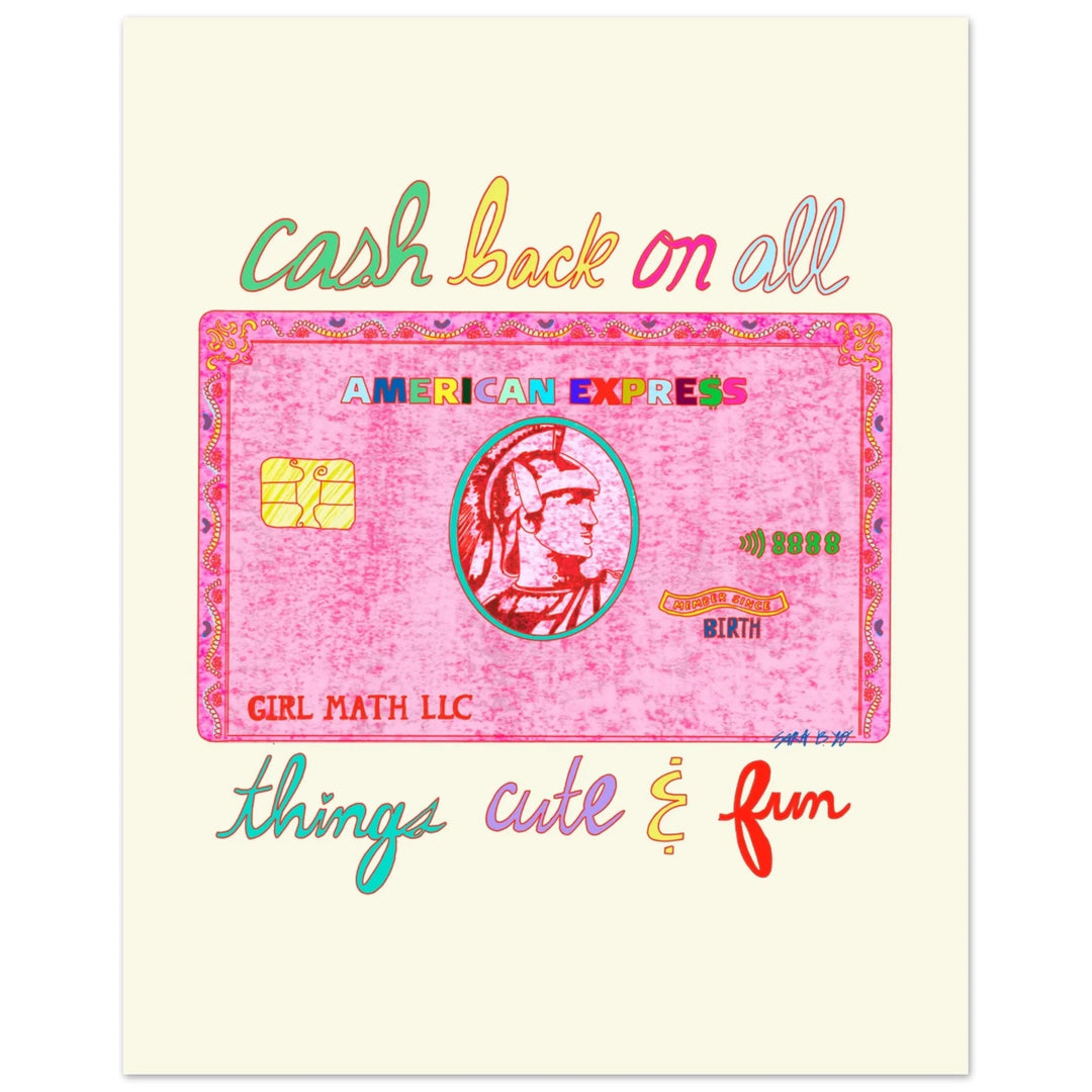 The Pink Card Art Print Artwork The Intuitive Creative 