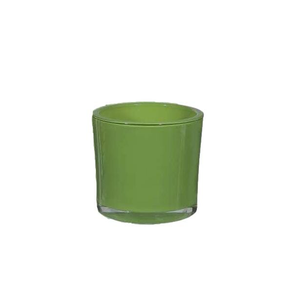 Thick Cylinder Colored Vases - Small Vase Canpol Green 