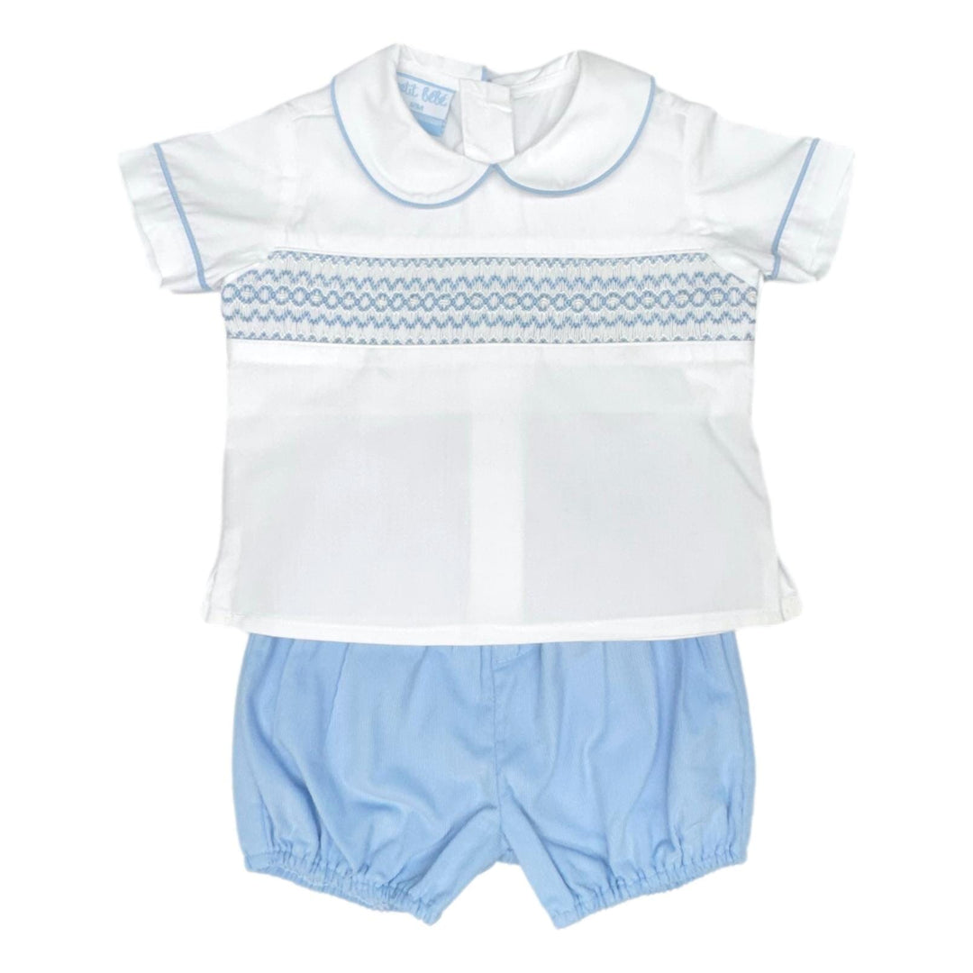 Thomas Corduroy Set with Smocking Boy Diaper Set Petit Bebe 