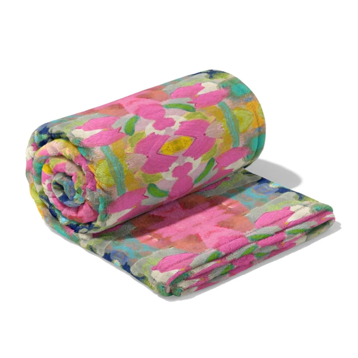 Throw Blanket - Pink Paradise Blanket Laura Park Design 