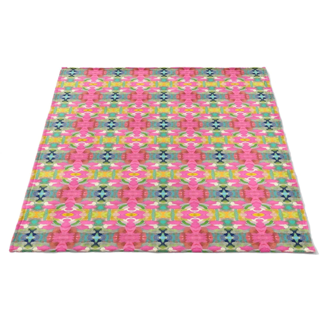 Throw Blanket - Pink Paradise Blanket Laura Park Design 