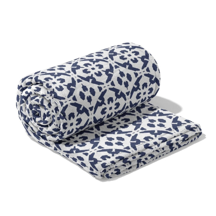 Throw Blanket - Porto Tiles Blanket Laura Park Design 