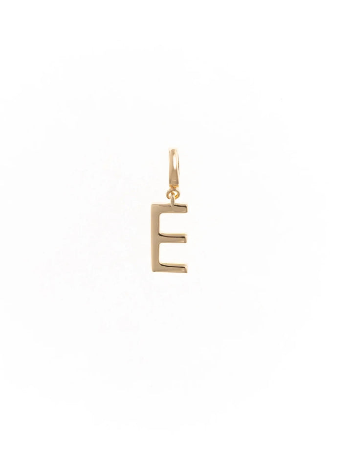 Tia Gold Initial Charm Necklace Charm Michelle McDowell E 
